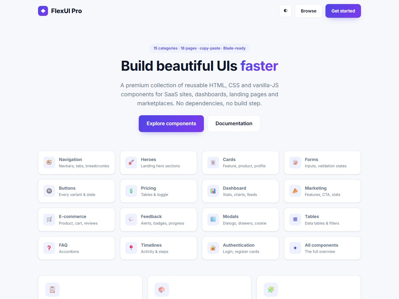 FlexUI Pro — Premium HTML Component Pack