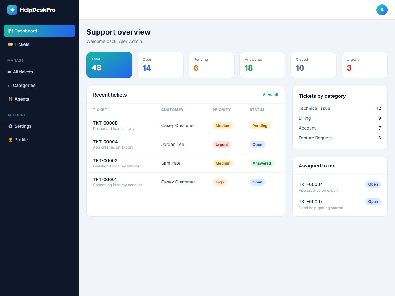 HelpDeskPro — Laravel Support Ticket System