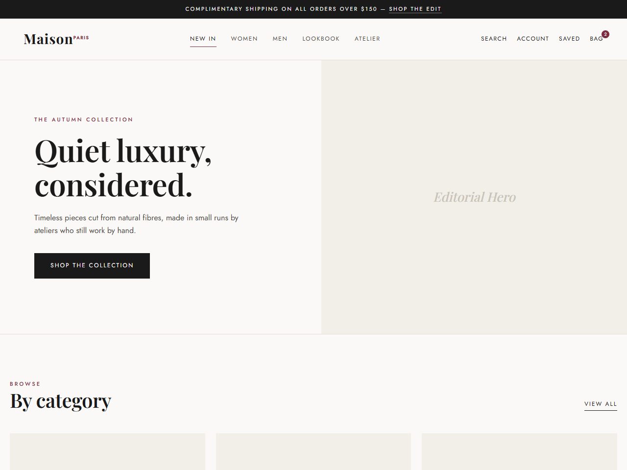 Maison — Fashion Boutique HTML Store