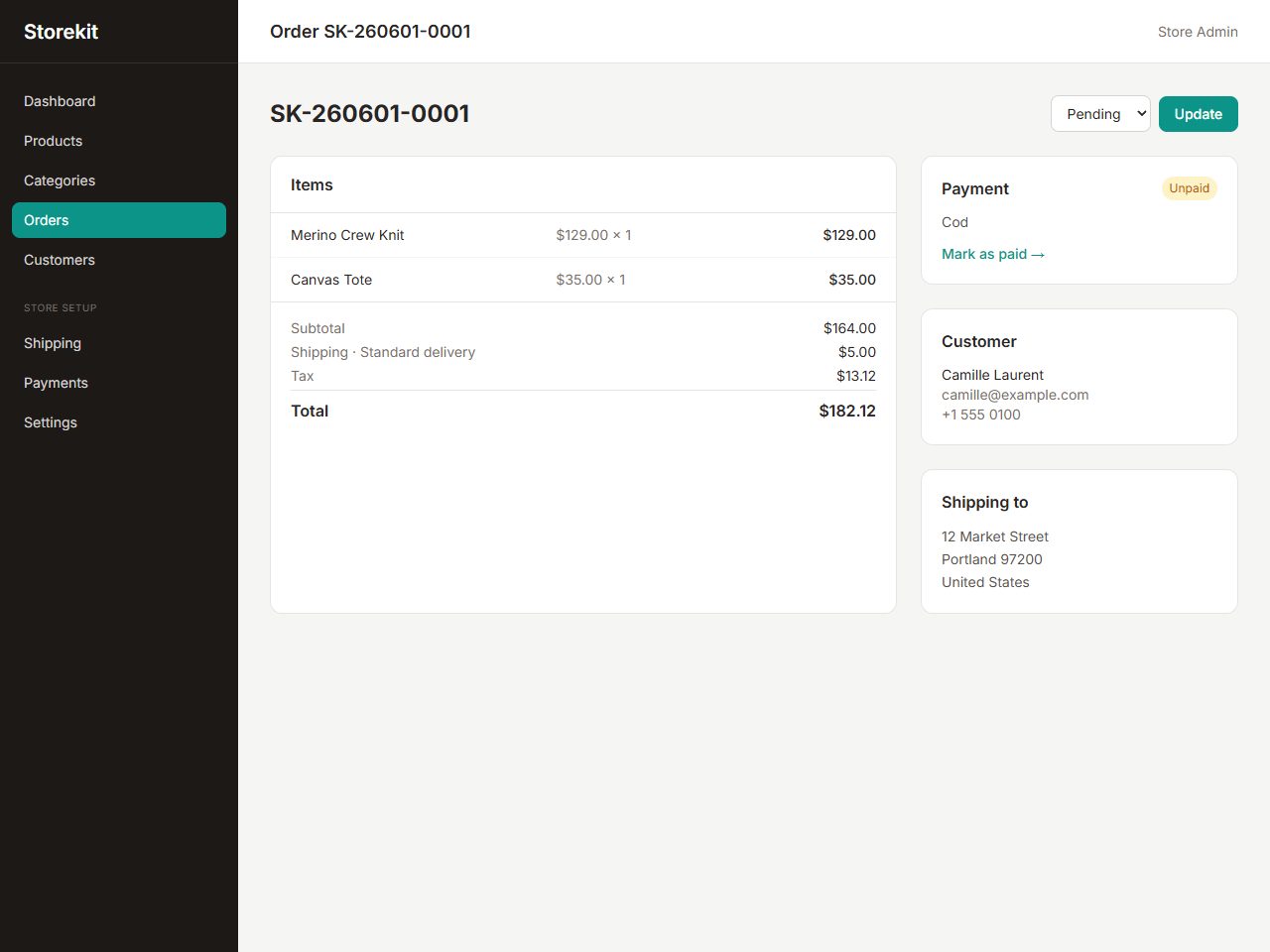 Storekit — Self-Hosted PHP Online Store (Laravel)