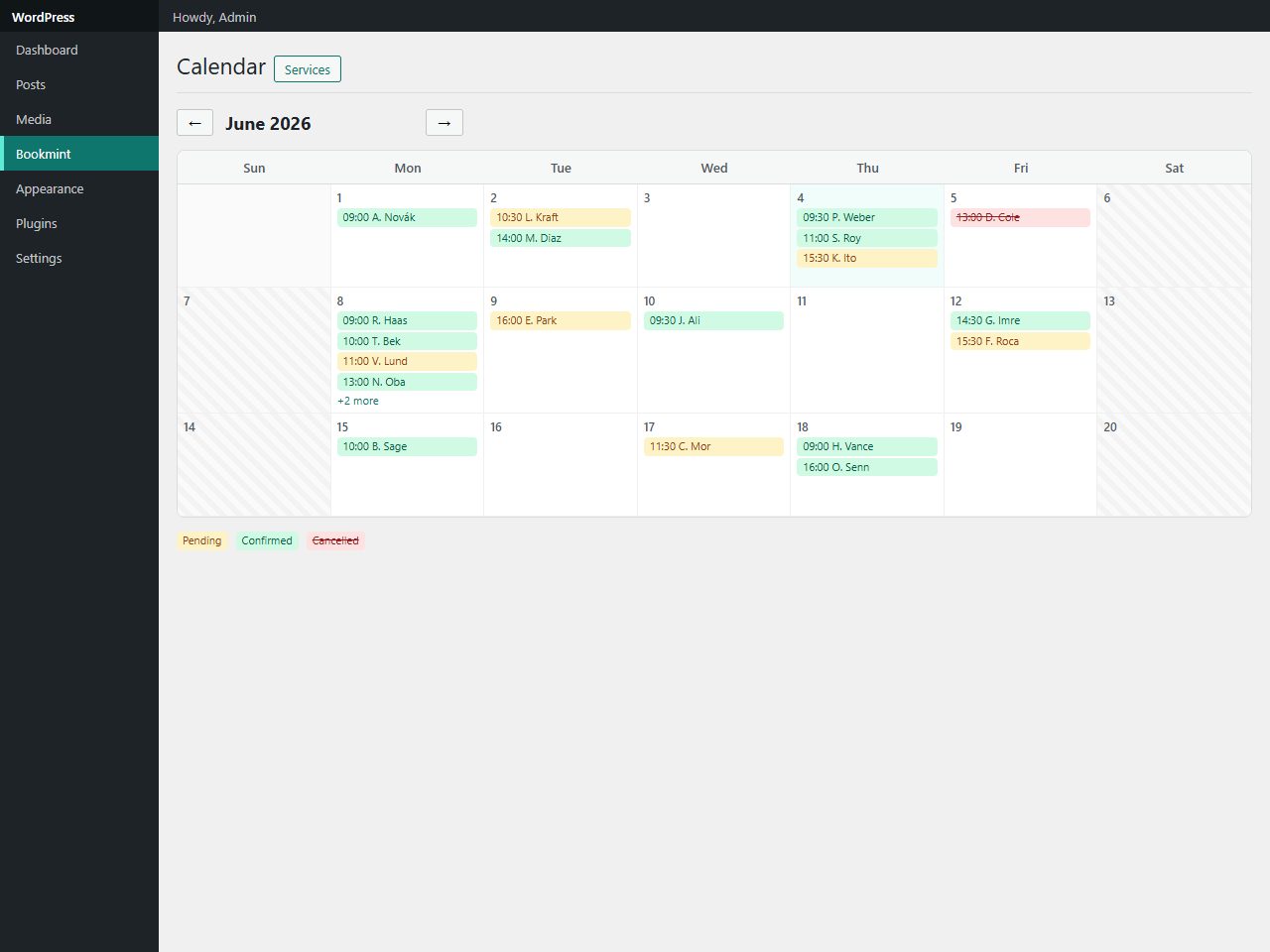 Bookmint — Appointment Booking & Scheduling